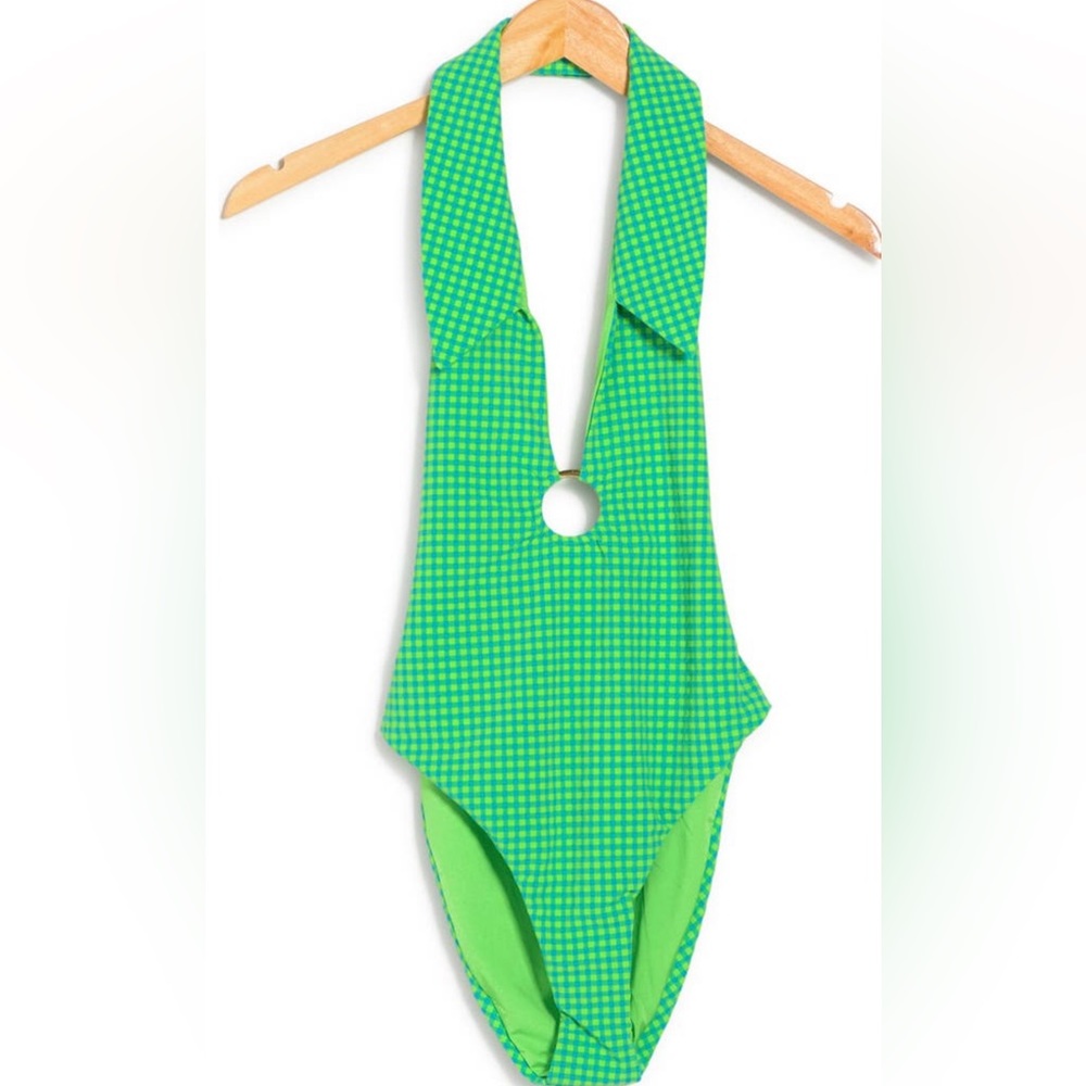 We Wore What WEWOREWHAT Spread Collar O-ring One Piece